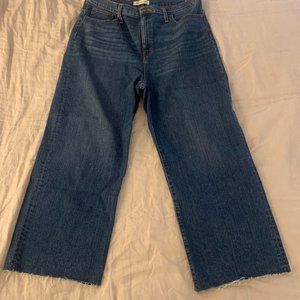 Madewell Slim Wide Leg Crop Jeans Size 32